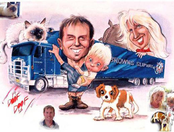 Brisbane Caricaturist - Wayne Flemming - Caricatures - Cartoonist